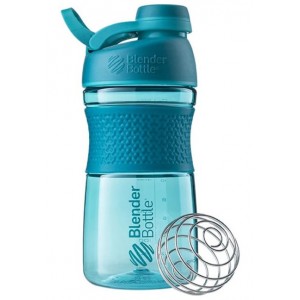 Шейкер SM с шариком, Blender Bottle, TWIST 590 мл - Бирюзовый