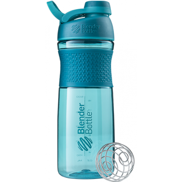 Шейкер SM с шариком, Blender Bottle, TWIST 820 мл - Бирюзовый