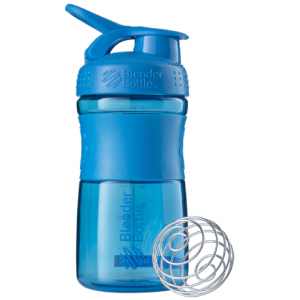 Шейкер з кулькою, Blender Bottle, SportMixer - 590 мл - Cyan