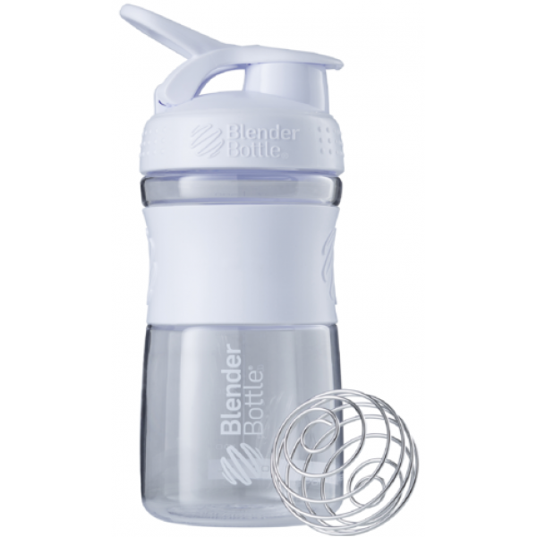 Шейкер з кулькою, Blender Bottle, SportMixer - 590 мл - White