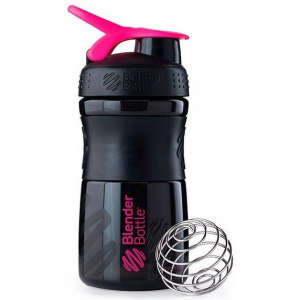 Шейкер з кулькою, Blender Bottle, SportMixer - 590 мл - Black/Pink