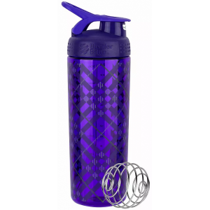  Шейкер Blender Bottle, SportMixer Sing Sleek - 820 мл - purple tratan plaid