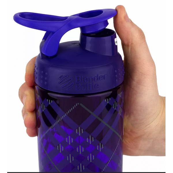  Шейкер Blender Bottle, SportMixer Sing Sleek - 820 мл - purple tratan plaid