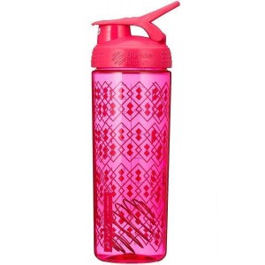  Шейкер Blender Bottle, SportMixer Sing Sleek - 820 мл - pink geo lace