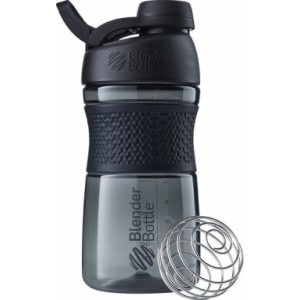 Шейкер SM с шариком, Blender Bottle, TWIST 590 мл - Черный