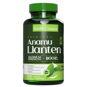 Анаму + Ллантен (здоров`я дихальної і кровоносної систем), Earths Creation, Anamu & Llanten - 100 капс