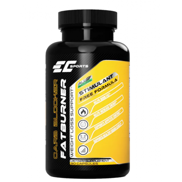 Блокатор усвоения жиров и уменьшение аппетита, Earths Creation, EC Sports Carb Blocker Fat Burner - 90 капс