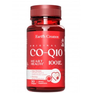 Коэнзим Q10 100 мг (антиоксидантная защита), Earths Creation, Co-Q 10 100 мг - 30 гель капс