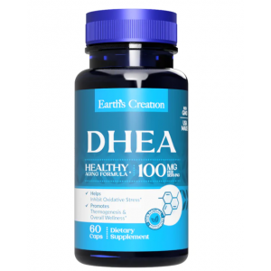 Дегидроэпиандростерон DHEA 100 мг, Earths Creation, DHEA 100 мг - 60 капс