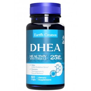 Дегідроепіандростерон DHEA 25 мг, Earths Creation, DHEA 25 мг - 60 капс