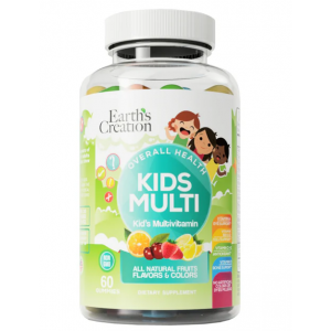 Детские витамины, Earths Creation, Kids Multivitamin - 60 жевательных конфет