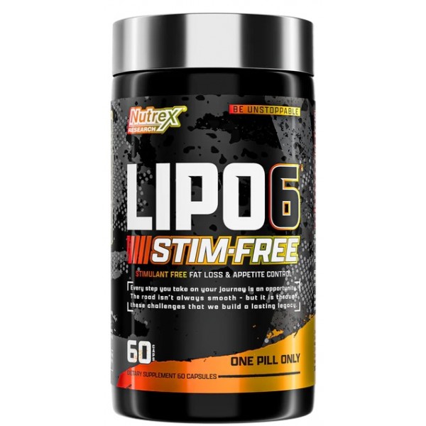 Жироспалювач без кофеїну, Nutrex Research, Lipo 6 Stim-Free  - 60 капс