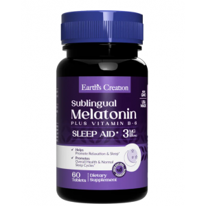 Мелатонин + Витамин В6, Melatonin 3 mg with B-6 - 60 таб