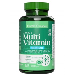 Бзовые витамины для мужчин, Earths Creation, Multivitamin Century (A thru Z) Senior - 100 таб