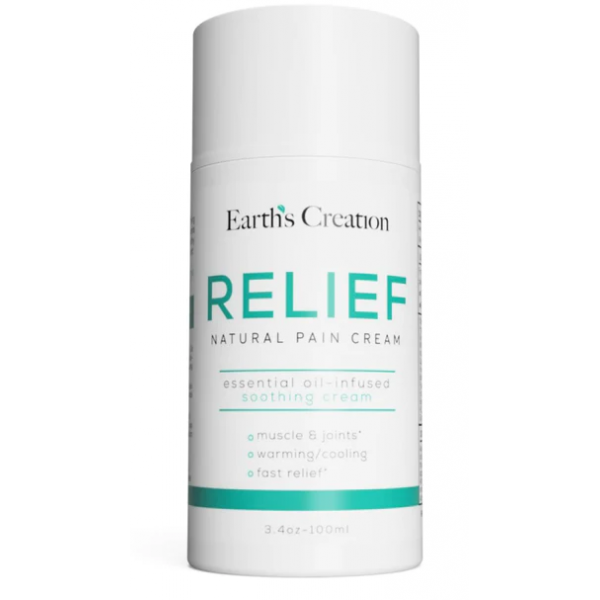 Знеболюючий і протизапальний крем, Earth's Creation, Relief Pain Cream - 100 мл