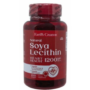 Лецитин соєвий, Earths Creation, Soya Lecithin 1200 мг - 100 гель капс