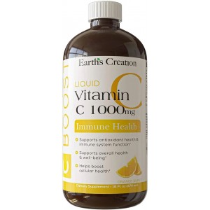 Витамин С 1000 мг в жидкой форме, Earths Creation, Liquid Vitamin C 1000мг - 473 мл