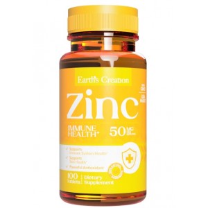 Цинк 50 мг (глюконат), Earths Creation, Zinc Gluconate 50 мг - 100 таб