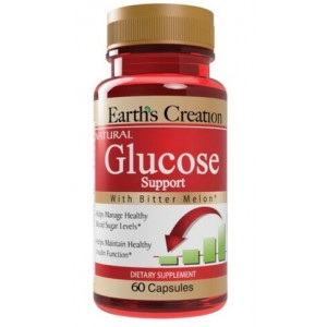 Комплекс для нормализации уровня глюкозі в крови, Earths Creation, Glucose Support - 60 капс
