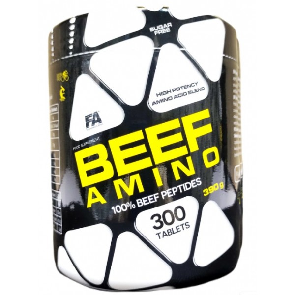 Яловичі амінокислоти, Fitness Authority, Beef Amino - 300 таб