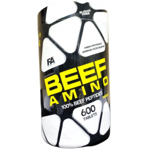 Яловичі амінокислоти, Fitness Authority, Beef Amino - 600 таб