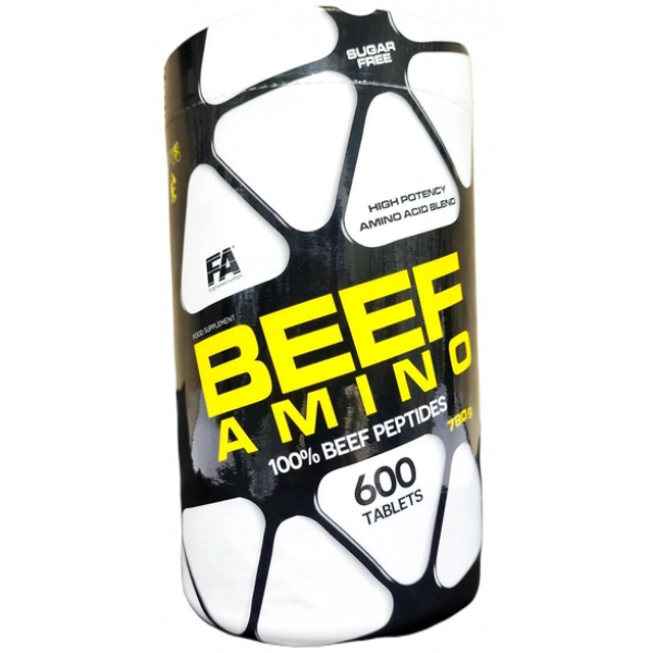 Яловичі амінокислоти, Fitness Authority, Beef Amino - 600 таб