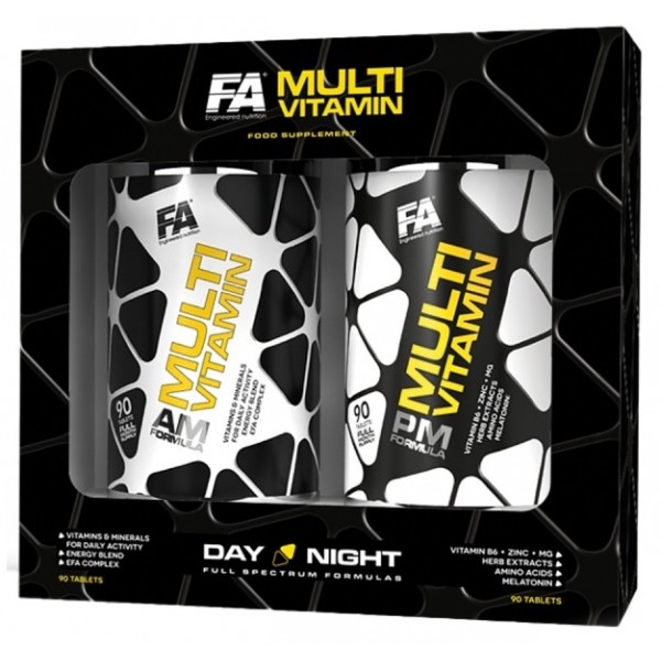 Вітамінно-мінеральний комплекс (День / Ніч формула), Fitness Authority, MultiVitamin AM PM Formula - 2x90 таб