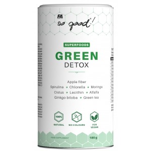 Суміш рослинних антиоксидантів, Fitness Authority, So good! Green Detox - 180 г