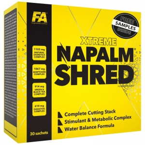 Жироспалювач комплексної дії, Fitness Authority, Napalm Shred - 30 пакетиків