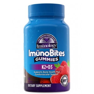 Витамин Д3 + К2 в жевательных конфетах, GAT, Imuno Bites Vitamin D3+K2 - 60 мармеладок