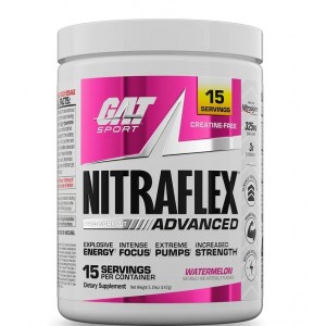 Предтренировочный комплекс (без креатина), GAT, Nitraflex Advanced - 142 г