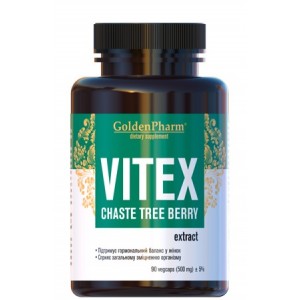 Екстракт плодів Вітeкcy, Golden Pharm, Vitex 500 мг - 90 капс