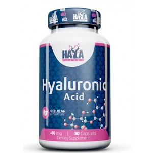Гіалуронова кислота, HAYA LABS, Hyaluronic Acid 40 мг - 30 капс