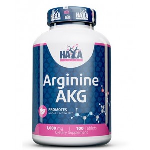 Аргинин альфа-кетоглутарат, HAYA LABS, Arginine AKG 1000 мг - 100 таб