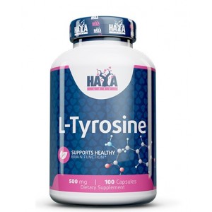 Л-Тирозин амінокислота, HAYA LABS, L-Tyrosine 500 мг - 100 капс