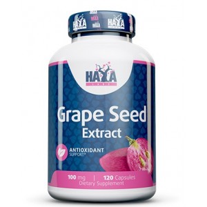 Екстракт виноградних кісточок, Haya Labs, Grape seed Extract 100 мг - 120 капс