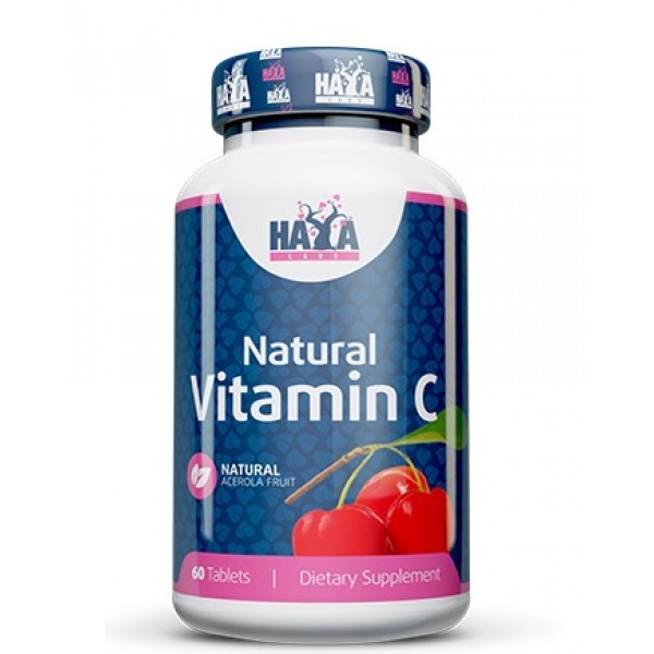 Натуральний вітамін С із органічних фруктів Ацероли, Haya Labs, Natural Vitamin C from Organic Acerola - 60 таб 