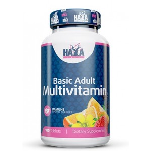 Универсальный комплекс витаминов и минералов, HAYA LABS, Basic Adult Multivitamin - 100 таб