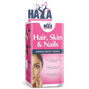 Комплекс витамин и минералов для здоровья волос, кожи и ногтей, HAYA LABS, Hair Skin and Nails - 60 капс
