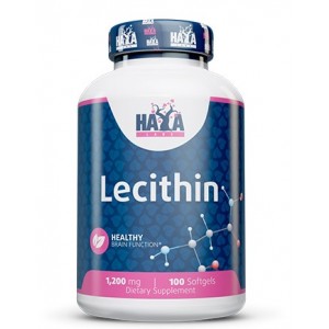 Соєвий Лецитин 1200 мг, HAYA LABS, Lecithin 1200 мг - 100 гель капс