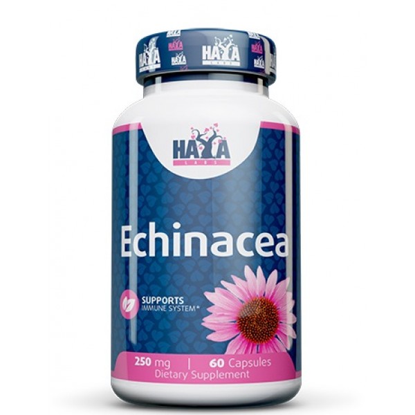 Ехінацея вузьколиста екстракт, Haya Labs, Echinacea 250 мг - 60 капс