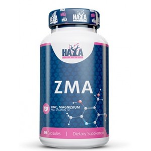 Минералы Цинк, Магний + Витамин В6, HAYA LABS, ZMA - 90 капс