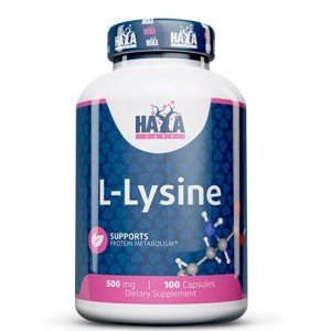 Аминокислота L-Лизин 500 мг, HAYA LABS, L-Lysine 500 мг - 100 веган капс