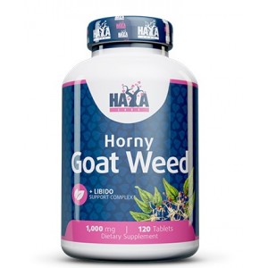 Комплекс для повышения тестостерона и мужского здоровья на основе экстракта Горянки, HAYA LABS, Horny Goat Weed 1000 мг - 120 таб