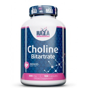 Холин Битартрат, HAYA LABS, Choline Bitartrate 500 мг - 100 капс