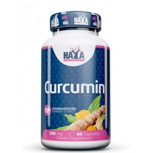 Куркума екстракт, HAYA LABS, Curcumin /Turmeric Extract/ 500 мг - 60 капс