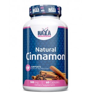 Кориця натуральна 500 мг, HAYA LABS, Natural Cinnamon 500 мг - 60 капс