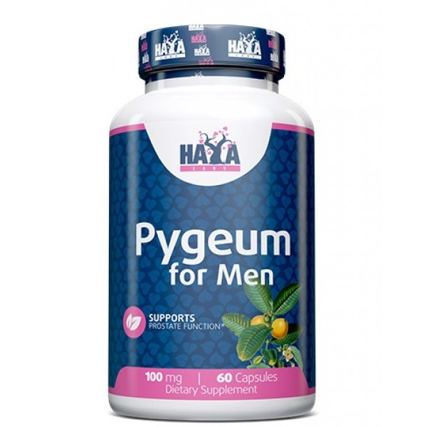 Экстракт коры африканской сливы, Haya Labs, Pygeum for Men 100 мг - 60 капс