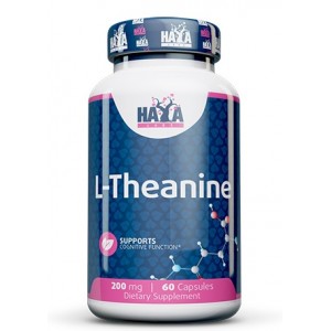 Аминокислота Л-Теанин 200 мг, HAYA LABS, L-Theanine 200 мг - 60 капс