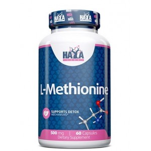 Аминокислота L-Метионин 500 мг, HAYA LABS, L-Methionine 500 мг - 60 капс